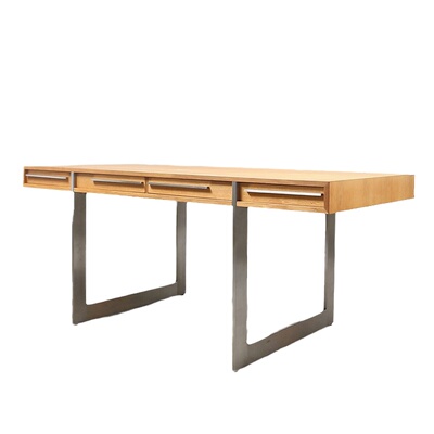 HANMAC意式极简书桌白蜡木胡桃实木卧室书房家用定制AK 1340 Des