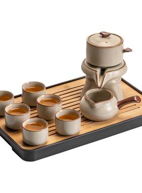 汝窑自动茶具套装家用懒人茶壶