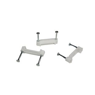 供应三桥牌双钉扁线卡钢钉电线卡塑料线码线扣双钉扁24扁21