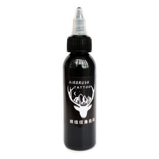 一次性喷绘纹身机色料 持续10-15天藏青黑色喷枪颜料持久防水两周