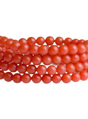 石玥珠宝收藏级5.5-6mm天然保山南红玛瑙手串转运珠 男女士款礼物