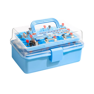 小学四年级下册科学实验电学电路实验器材套装小学生红绿灯实验简单电路点亮小灯泡磁铁套装暗盒科学小实验