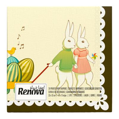 Renova趣味印花餐巾纸