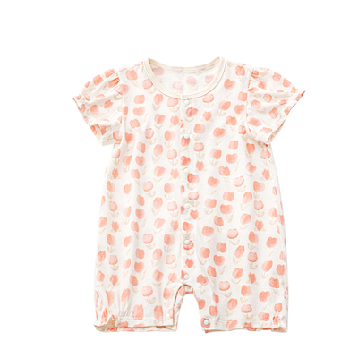 娃丽比婴儿连体衣纯棉夏季