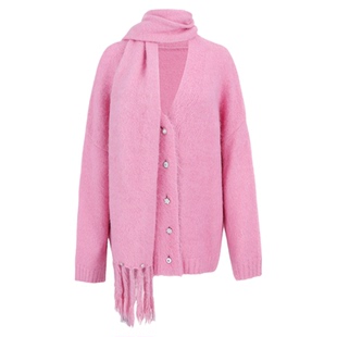 FTT FlyTheTruth『晨曦暖阳』 高级感羊驼毛针织开衫女冬毛衣外套