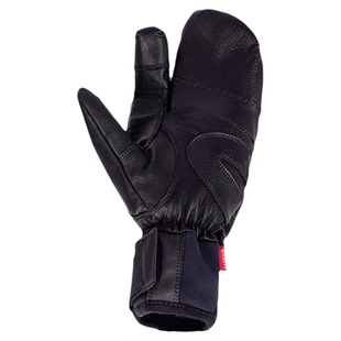 日本ErgoGrip龙虾真皮滑雪手套加厚吸湿防水单双板三指手套23新款