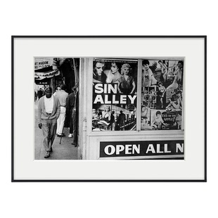 Thomas Hoepker德国摄影师装饰画酒店黑白人物摄影西餐咖啡厅挂画