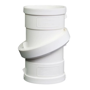 PVC110双向旋转弯头360度接头50弯头直弯直接大角度旋转360度弯管