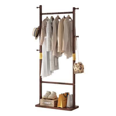 落地衣帽架实木挂衣架喜家派简约