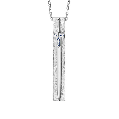 Fate联名二次元saber吊坠银饰品