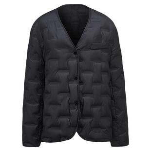 雅鹿短款轻薄羽绒服女冬季2026新款时尚大码西装V领保暖压胶外套