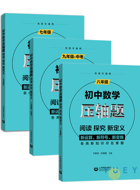 初中数学压轴题阅读探究新定义七八九年级全套于新华孙现强初中数学刷题解题技巧大全初一初二初三基础知识中考数学十六讲总复习