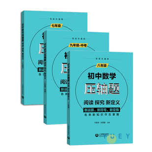 初中数学压轴题阅读探究新定义七八九年级全套于新华孙现强初中数学刷题解题技巧大全初一初二初三基础知识中考数学十六讲总复习
