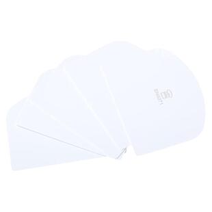 三能塑料刮板 面团用软刮板白色半圆刮片 5片装 SN40715烘焙工具