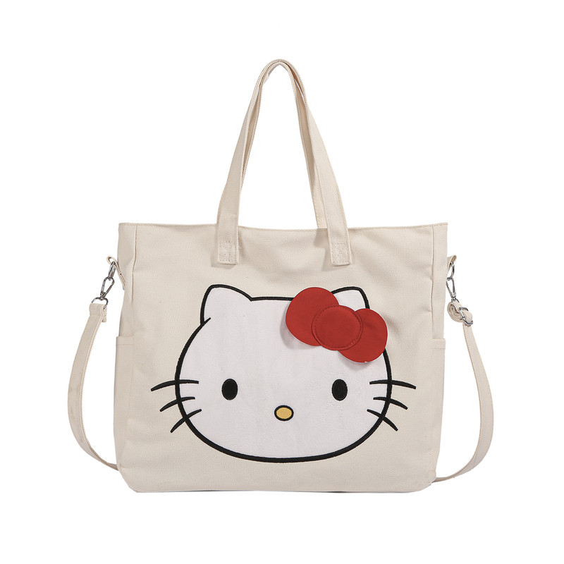 可爱HelloKitty帆布包通勤托特包