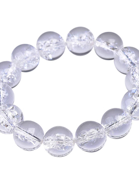 天然彩爆花喜马拉雅白水晶手链