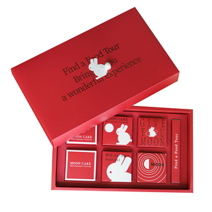 2025摘月中秋月饼包装盒高档冰皮流心蛋黄酥礼品盒空盒子礼盒