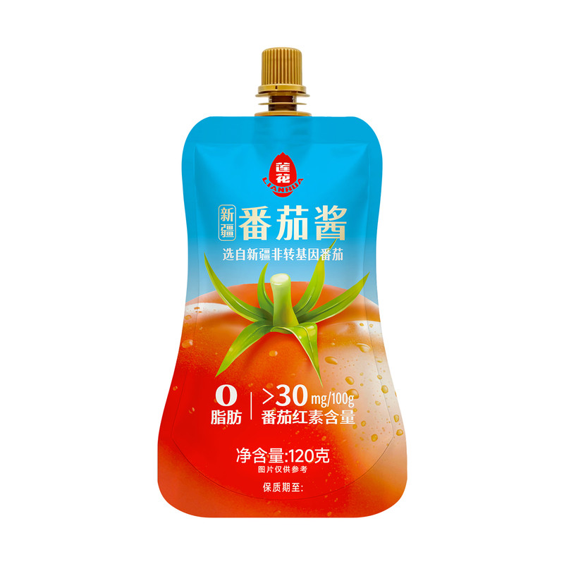 莲花番茄酱120g袋 番茄沙司0添加新疆蕃茄酱家用意面调味酱旗舰店