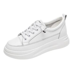 鞋子女浅口开车单鞋春夏配裙子的厚底网面透气休闲运动小白鞋单鞋