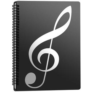 谱夹钢琴乐谱夹文件夹展开式不反光可修改曲谱琴谱折叠透明插页吉他架子鼓谱子夹册活页音乐收纳册本合唱歌谱