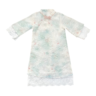 儿童旗袍秋季2025新款女童改良汉服中国风连衣裙古风素雅旗袍裙