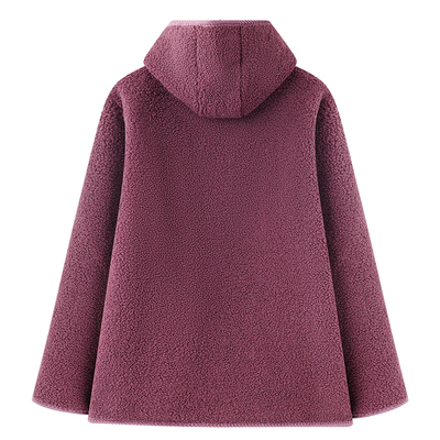 摇粒绒外套胖妈妈加肥大码棉袄