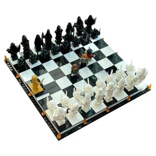 拼图拼搭哈利波特76392巫师棋霍格沃茨城堡拼装中国积木国际象棋