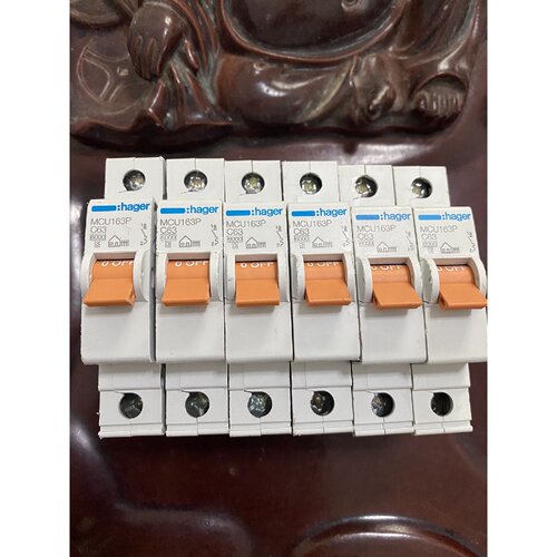 询价下单进口拆机海格hager小型断路器MCU/163P原装正品空开