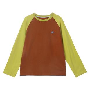 咕噜日记童装儿童上衣春秋款2026男童打底衫纯棉女童T恤长袖上衣