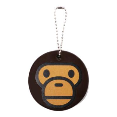 BABYMILO圆牌钥匙圈挂件BAPE