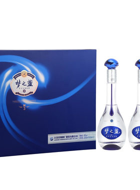 洋河梦之蓝m345度500ml*2瓶礼盒