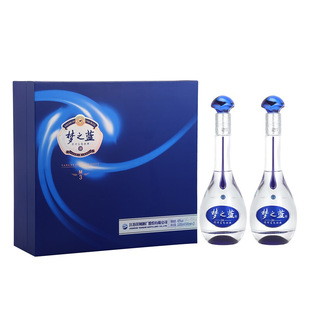 洋河蓝色经典 梦之蓝M3 45度500ml*2瓶 礼盒装 绵柔型浓香型白酒