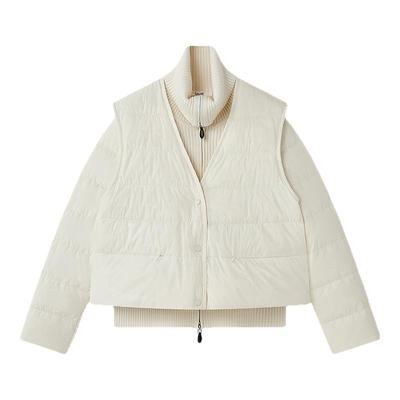 【白鹅绒】Laurel劳芮新款针织内搭羽绒马甲套装LWL364L00100