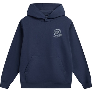 李宁卫衣男春季2026新款韦德男装休闲长袖连帽上衣毛圈针织运动服