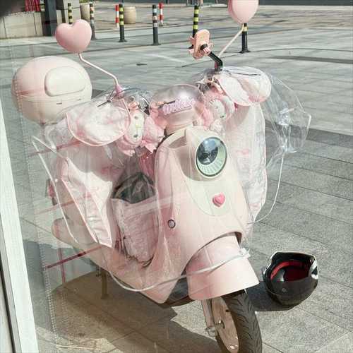 电动车防雨罩挡风被雨披防水防尘罩透明通用保护罩全包围防暴雨