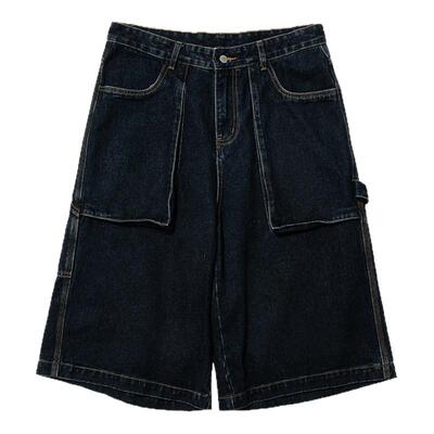 CountryMoment复古工装牛仔短裤