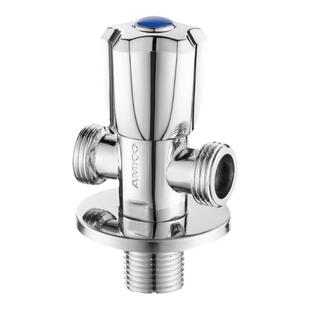 埃美柯分水阀黄铜加厚一进二出双用4分开关水阀JF661小厨宝分路阀