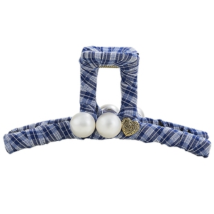 AJIDOU阿吉豆抓夹高级感鲨鱼夹水晶发卡半扎发夹子后脑勺发饰女