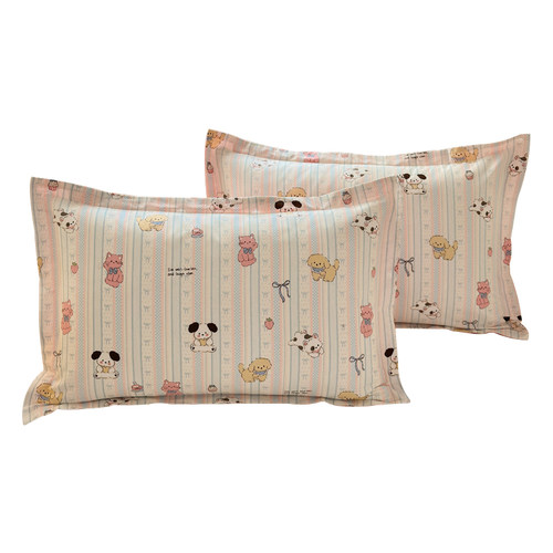 全棉枕套一对装48x74cm单人儿童枕头内胆罩纯棉枕芯套加厚2025新