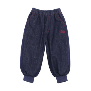 小O爸婴童 男女宝宝牛仔裤加绒加厚2026春季款婴儿保暖休闲卫裤子