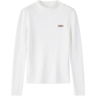 笛莎官方童装女童毛衣冬季新款青少年女孩大童学生百搭打底针织衫