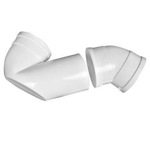 PVC110国标平底P弯 排水防臭同层浅存水弯降低层高 内插式平底弯