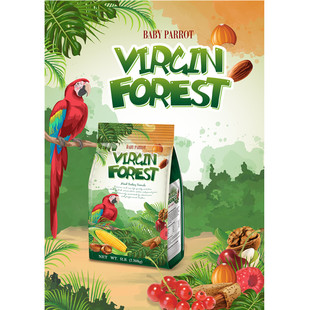高脂原始森林鹦鹉奶粉鸟食金钢葵灰大型鹦鹉鸟粮2.268kg包邮