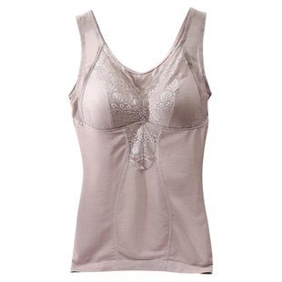 保暖背心女冬季带胸垫加绒加厚马甲内搭防寒免穿文胸收腹塑身内衣