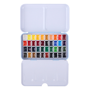 荷兰梵高固体水彩颜料分装全色72色24色 新手水彩颜料便携装美甲