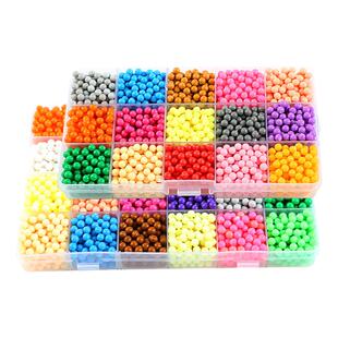 儿童水雾魔珠女孩手工diy魔法珠拼豆全套补充装玩具小女童材料包