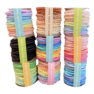 儿童扎头发皮筋女童不伤发发绳弹性好发圈宝宝彩色头绳女孩橡皮筋