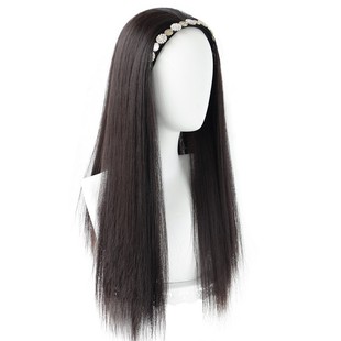 假发女长发发箍假发一体u型半头套长直发自然一片式仿真发假发片