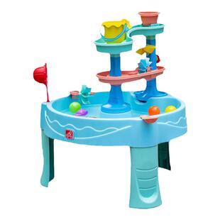 新品~美国step2儿童双旋转瀑布戏水桌玩水玩具玩沙台池沙滩室内外