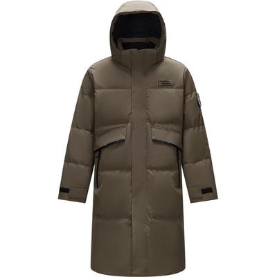 森马防雨防风外套长款羽绒服男装